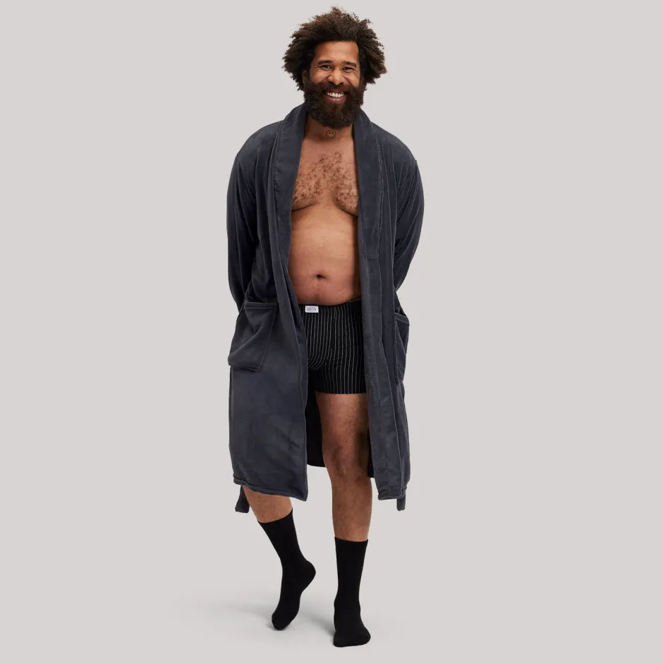 Zeeman Badjas - Grijs^Heren Badjassen|Basics