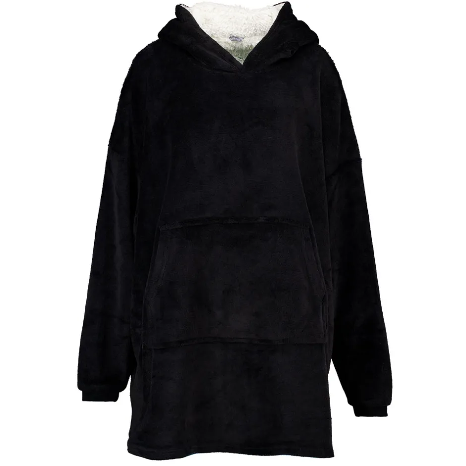 Zeeman Deken-hoodie - Zwart^ Woonaccessoires|Plaids & Dekens
