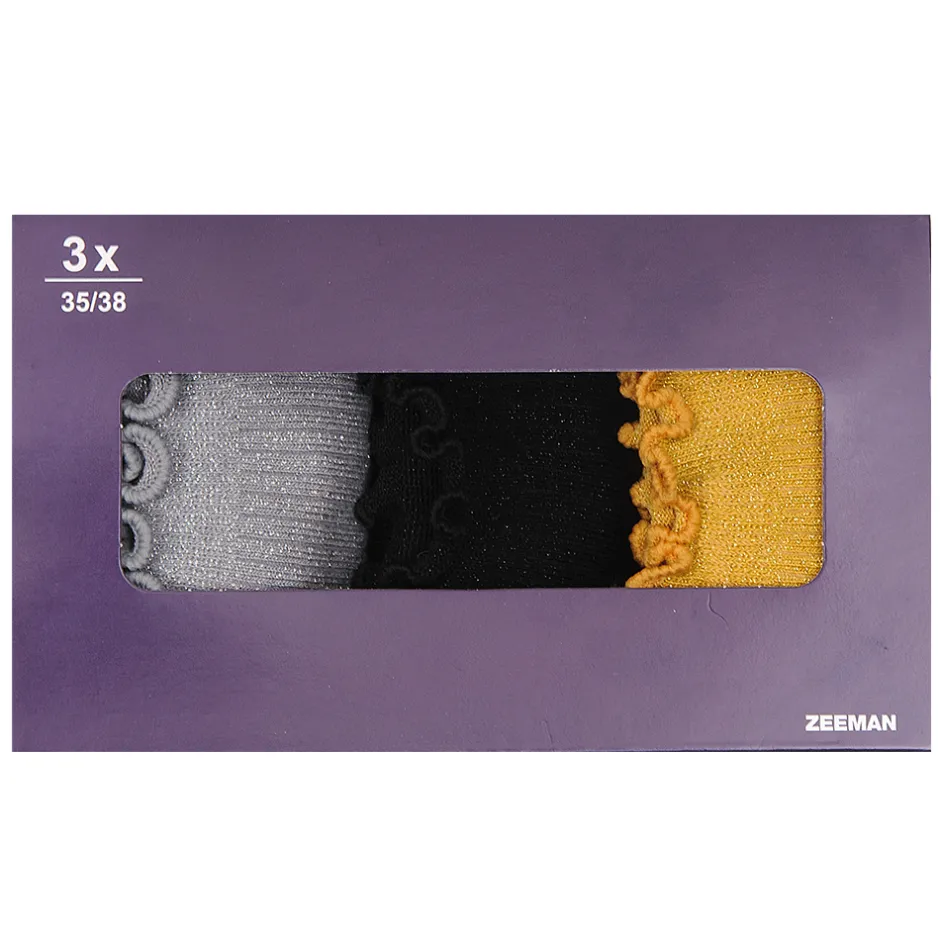 Zeeman Giftbox met sokken - Zilver^DAMES Sokken