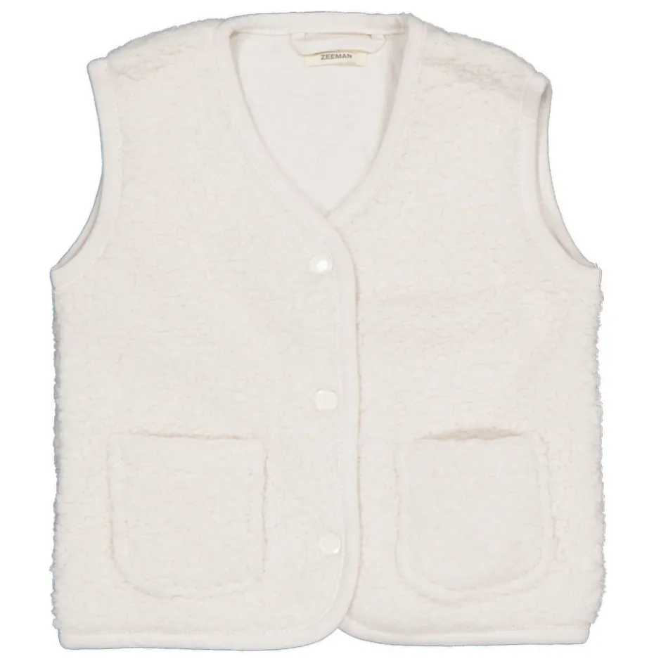 Zeeman Gilet - Wit^ Truien & Vesten