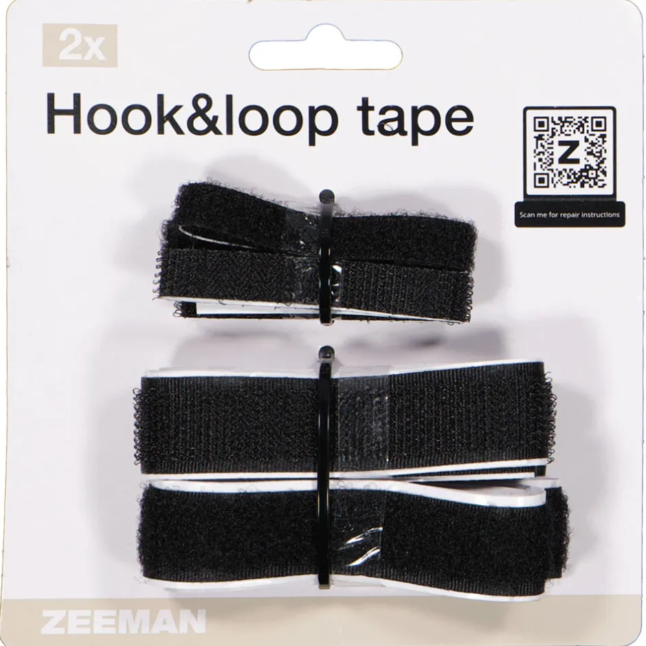 Zeeman Klittenband - Zwart^ Hobby