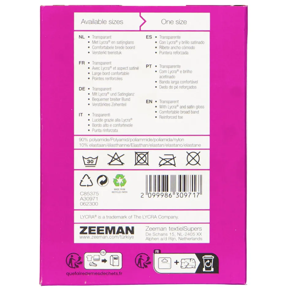 Zeeman Kniekousen - Zwart^DAMES Kniekousen|Basics
