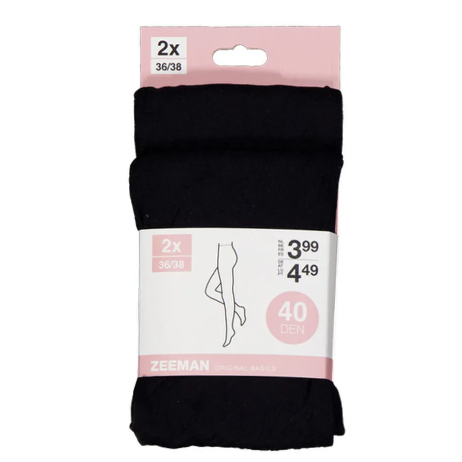 Zeeman Panty - Zwart^DAMES Panty's