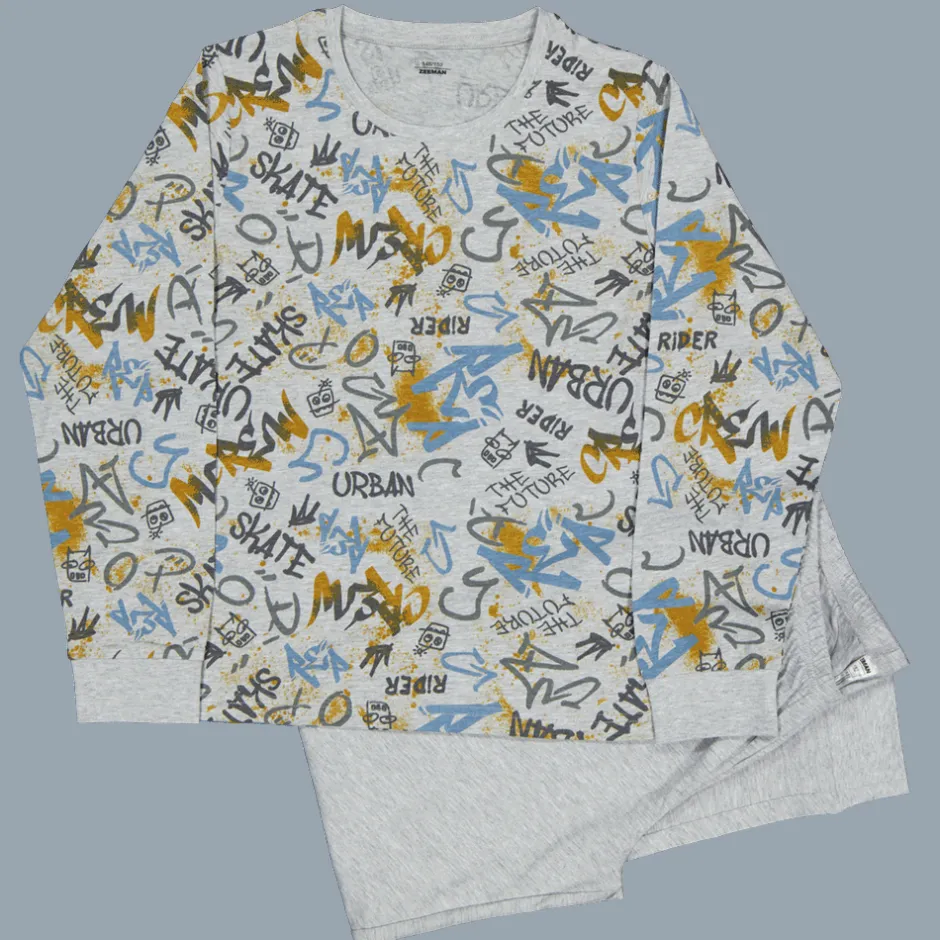Zeeman Pyjama - Grijs^ Pyjama's