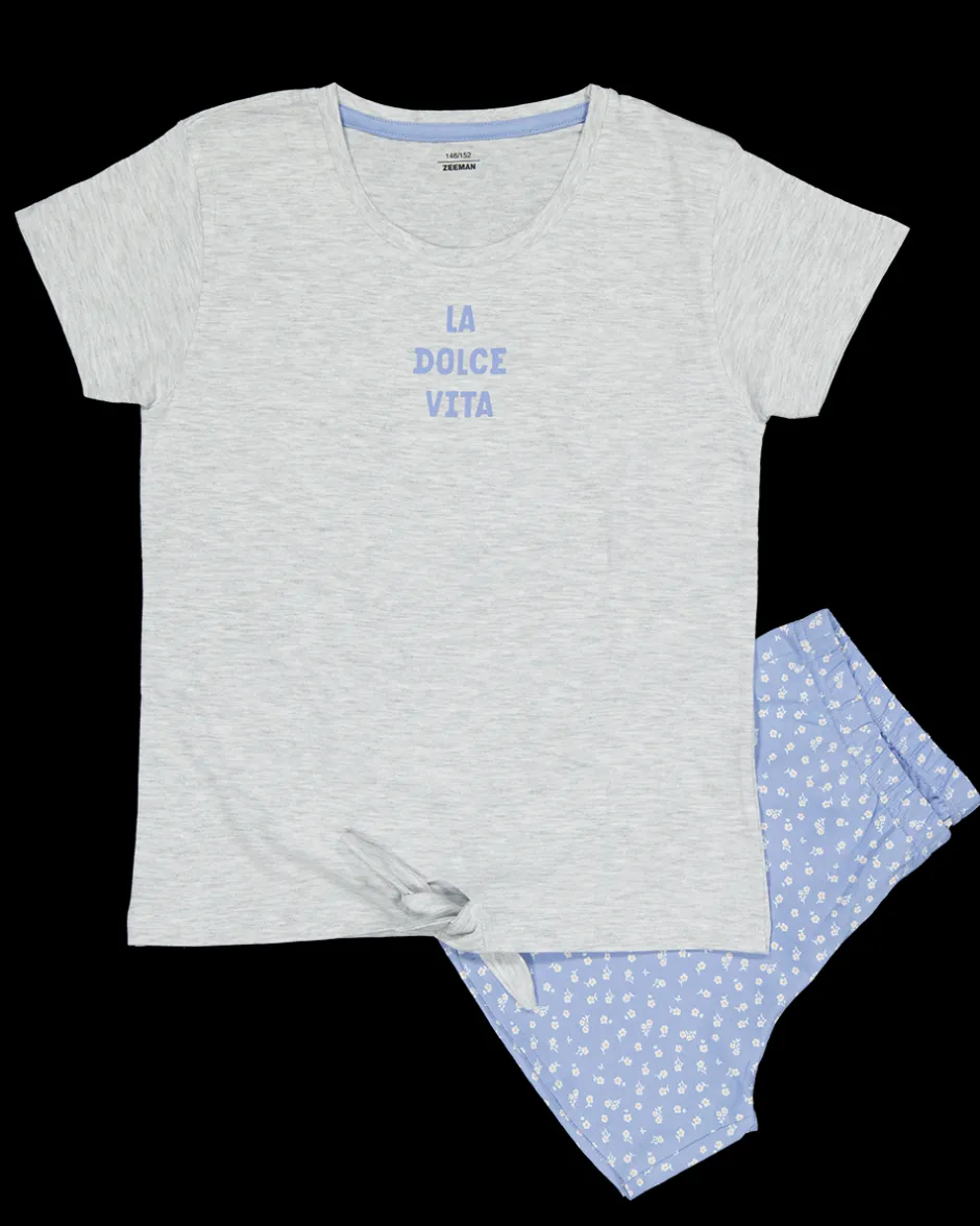 Zeeman Shortama - Grijs^ Pyjama's