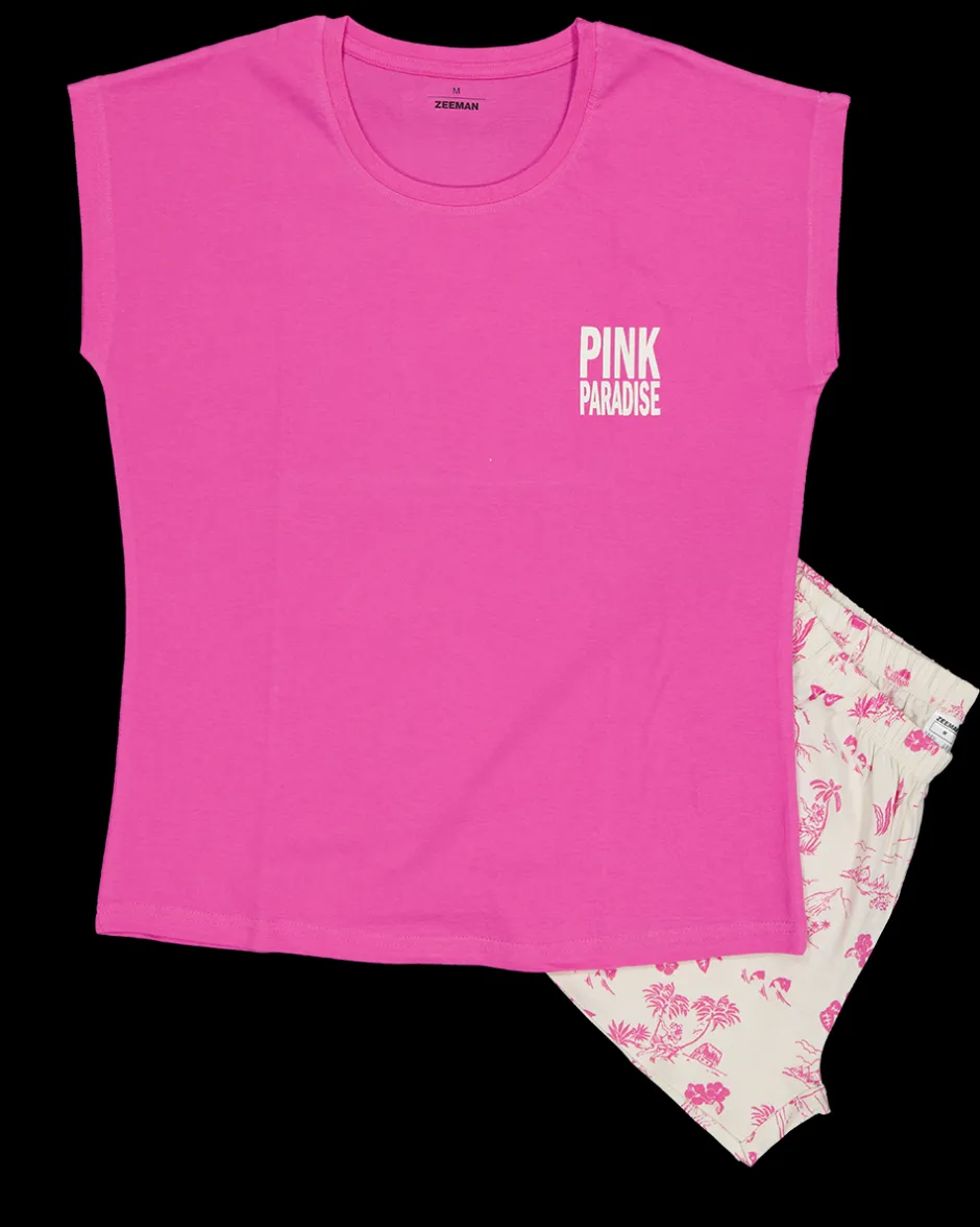 Zeeman Shortama - Roze^DAMES Pyjama's