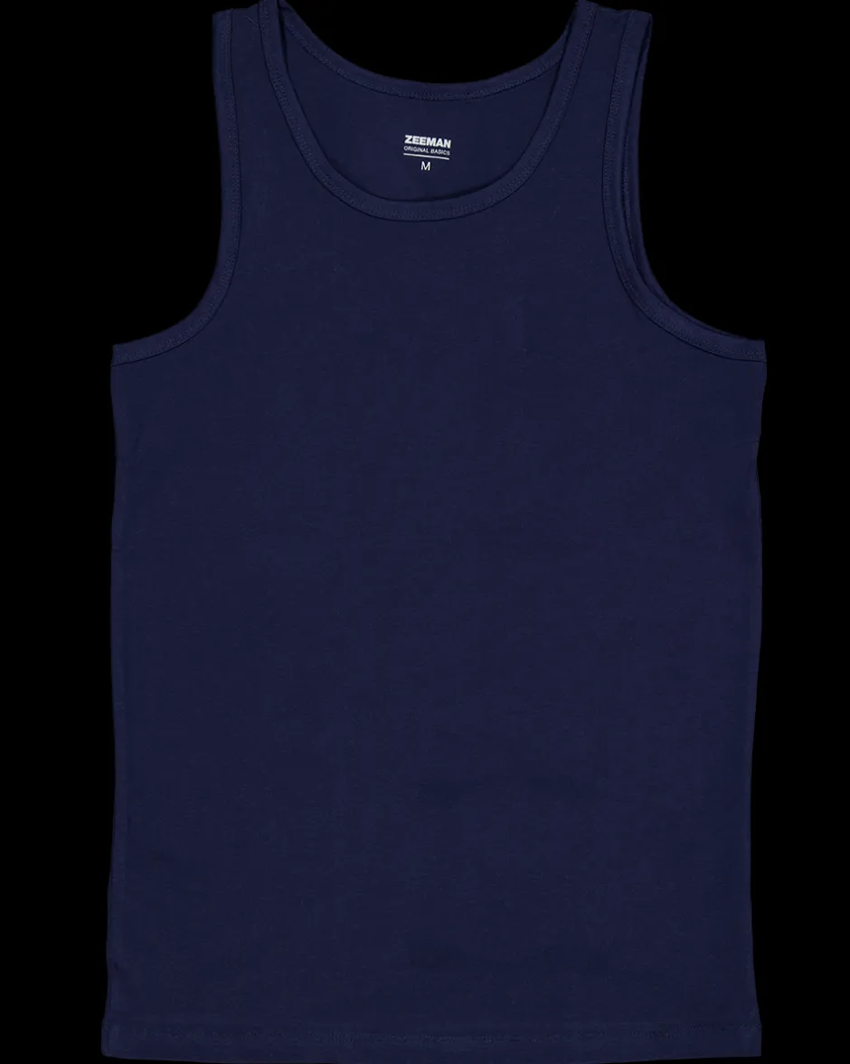 Zeeman Singlet - Blauw^Heren Hemden|T-shirts & Polo's