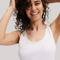 Zeeman Singlet - Wit^DAMES T-shirts & Tops