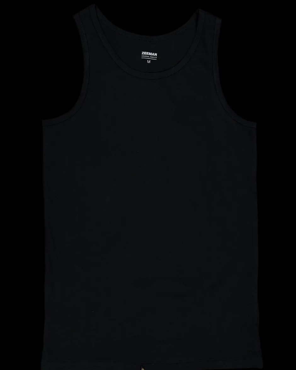 Zeeman Singlet - Zwart^Heren Hemden|T-shirts & Polo's