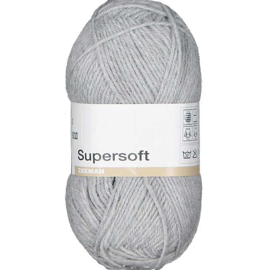 Zeeman Super soft Breigaren - Grijs^ Hobby|Breigaren