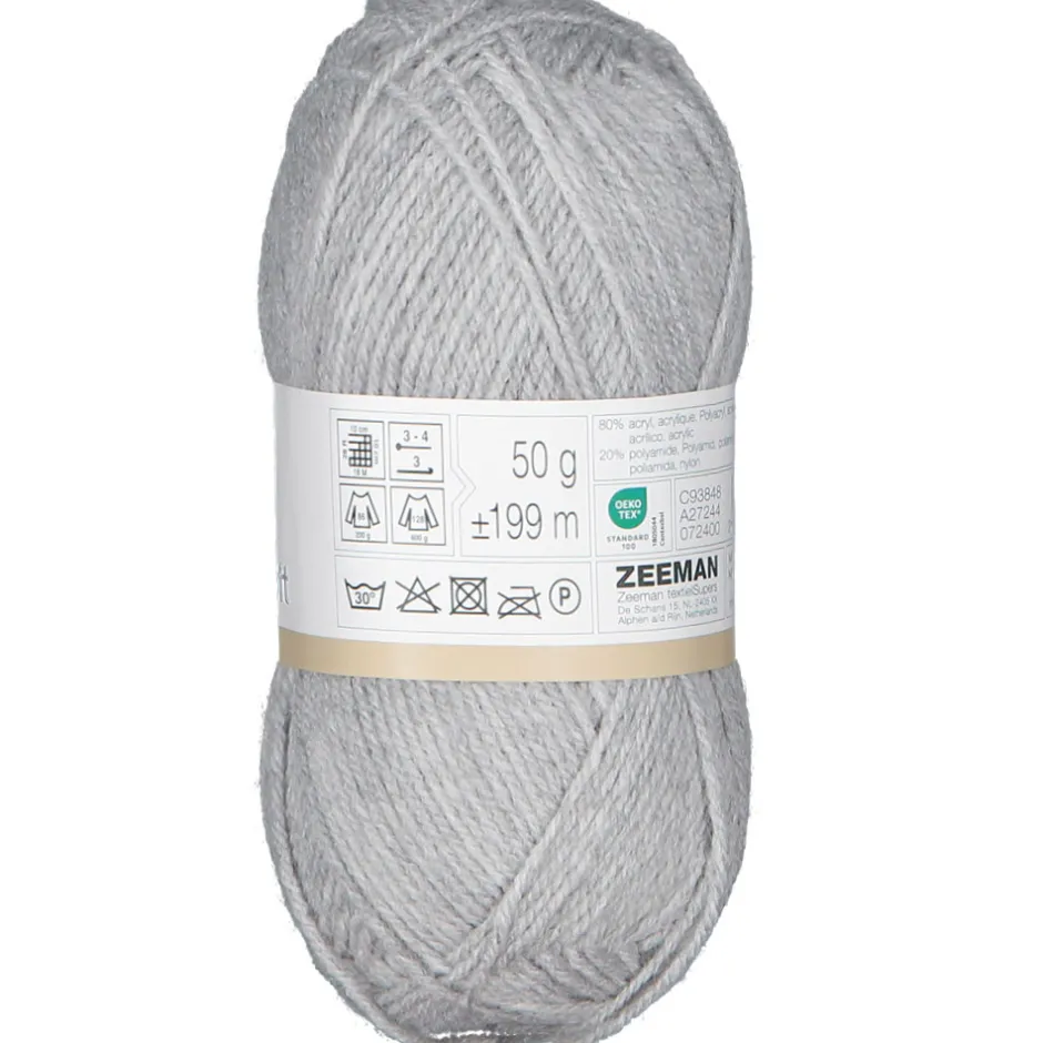Zeeman Super soft Breigaren - Grijs^ Hobby|Breigaren