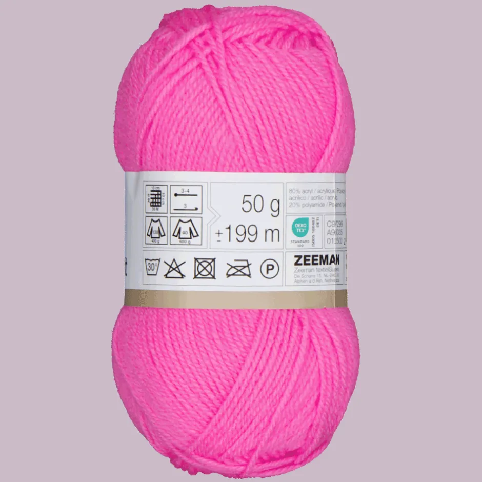 Zeeman Super soft Breigaren - Roze^ Hobby|Breigaren