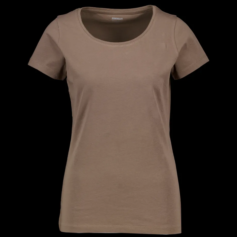 Zeeman T-shirt - Bruin^DAMES T-shirts & Tops