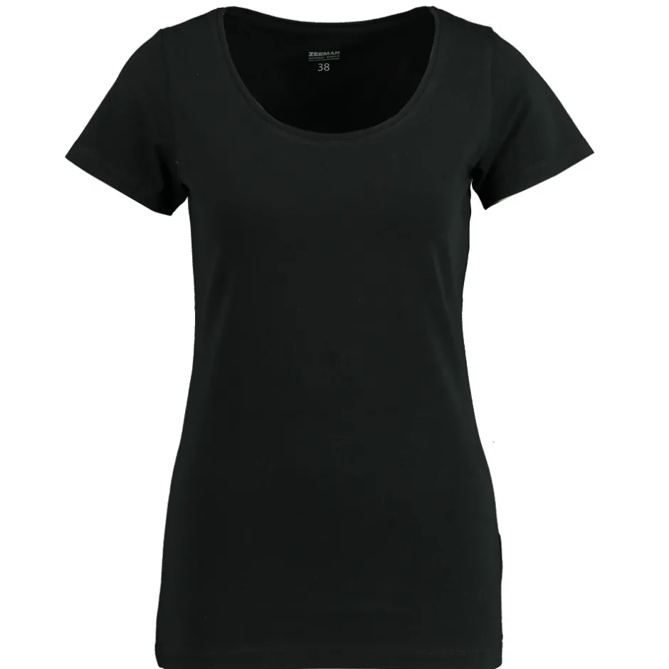 Zeeman T-shirt - Zwart^DAMES T-shirts & Tops|Basics