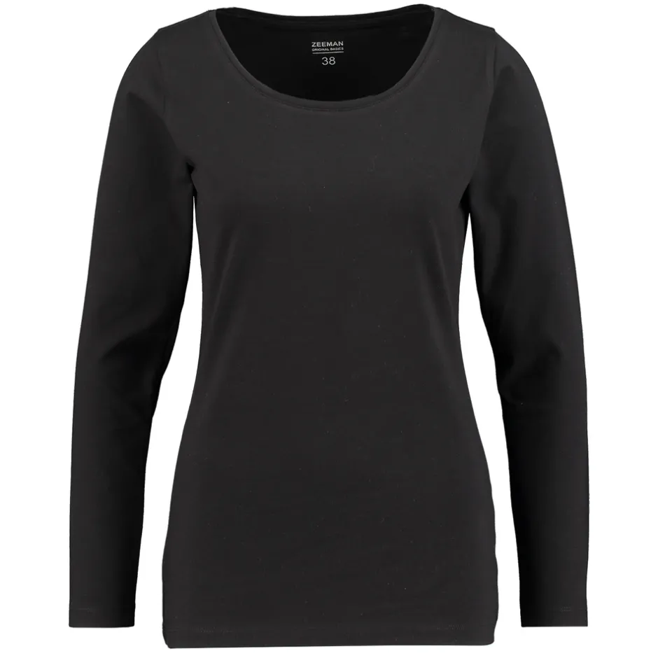 Zeeman T-shirt - Zwart^DAMES T-shirts & Tops|Basics