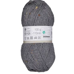Zeeman Tweed Breigaren - Grijs^ Hobby|Breigaren