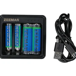 Zeeman USB-batterijlader - Zwart^ Elektronica